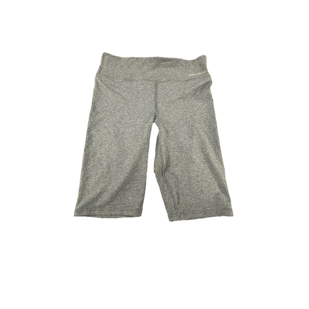 Eddie Bauer Kids L 14/16 Gray Biker Bike Shorts Athletic Purple Waistband Yoga‎